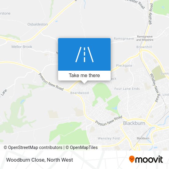 Woodburn Close map