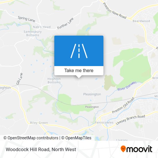 Woodcock Hill Road map