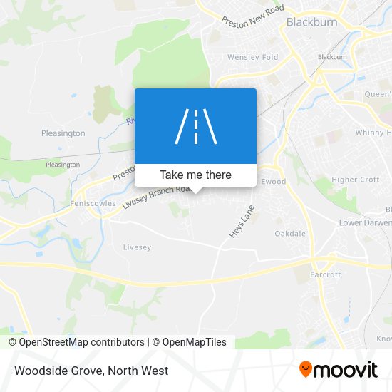 Woodside Grove map