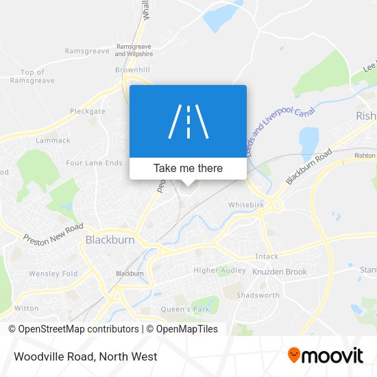 Woodville Road map