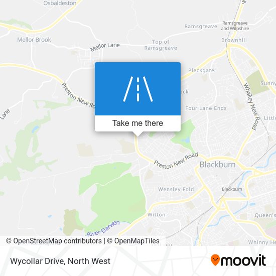 Wycollar Drive map