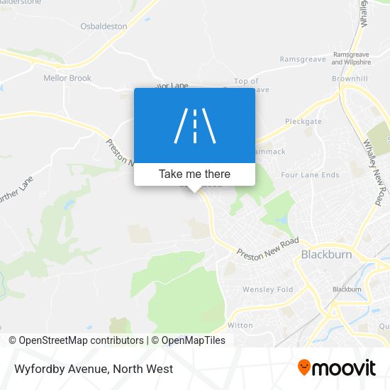 Wyfordby Avenue map