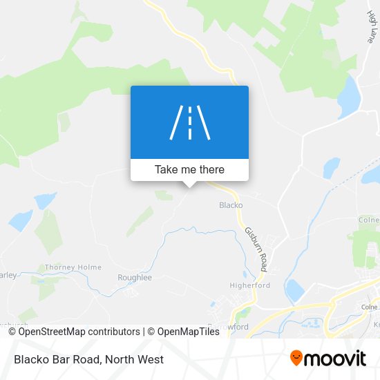 Blacko Bar Road map