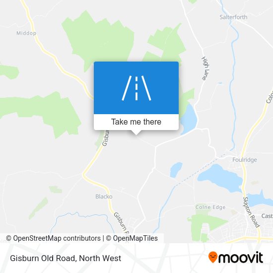 Gisburn Old Road map