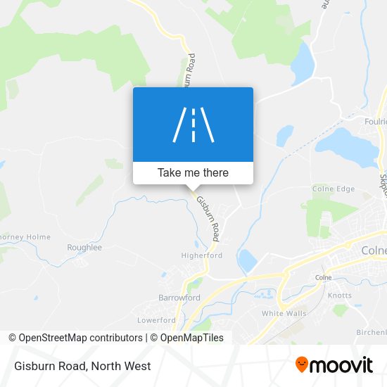 Gisburn Road map