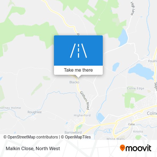 Malkin Close map