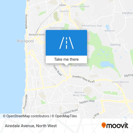 Airedale Avenue map