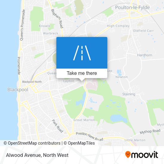 Alwood Avenue map