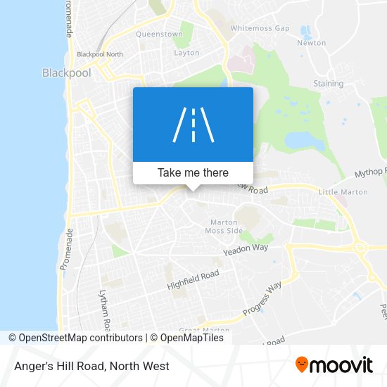 Anger's Hill Road map