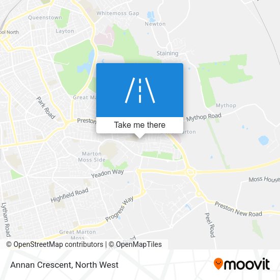 Annan Crescent map