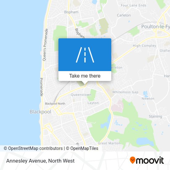 Annesley Avenue map