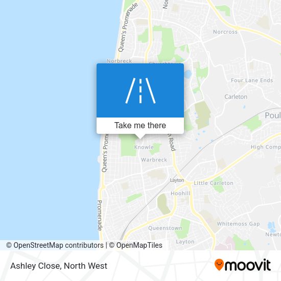 Ashley Close map