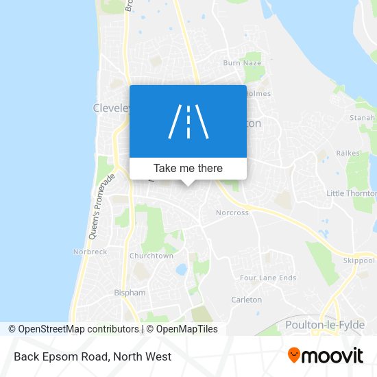 Back Epsom Road map