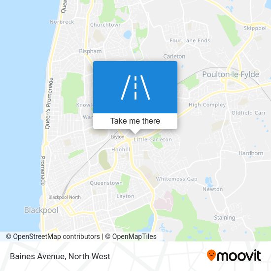 Baines Avenue map