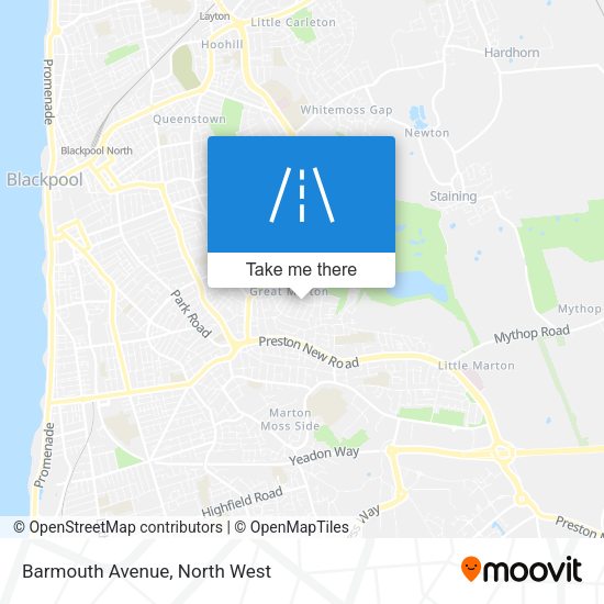 Barmouth Avenue map