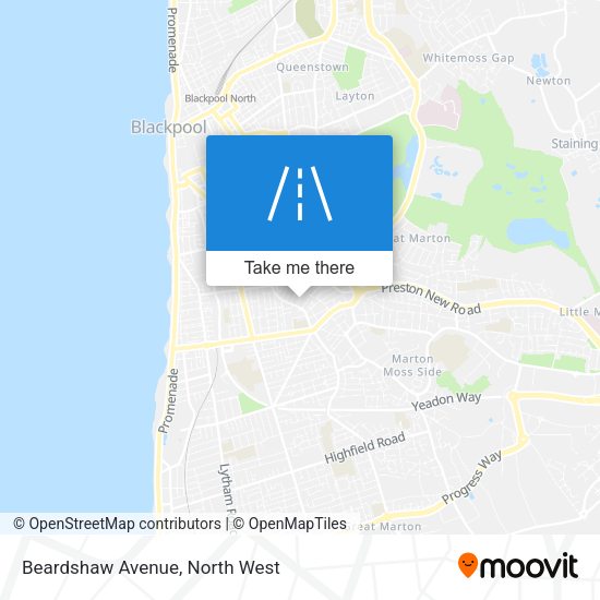 Beardshaw Avenue map