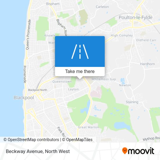 Beckway Avenue map