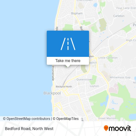 Bedford Road map