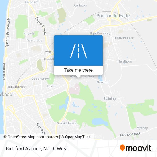 Bideford Avenue map
