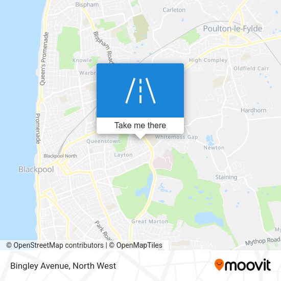 Bingley Avenue map