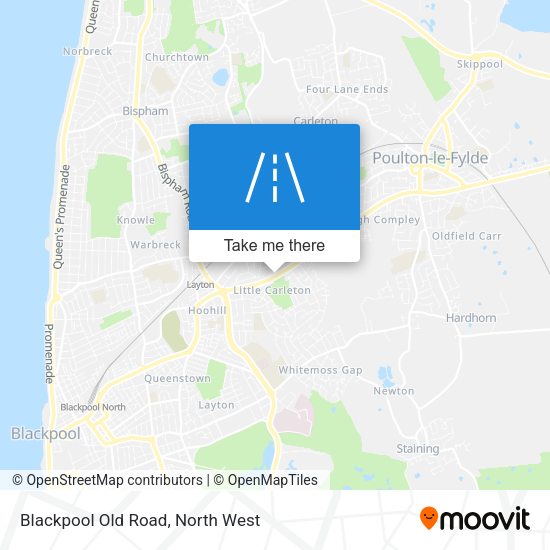 Blackpool Old Road map