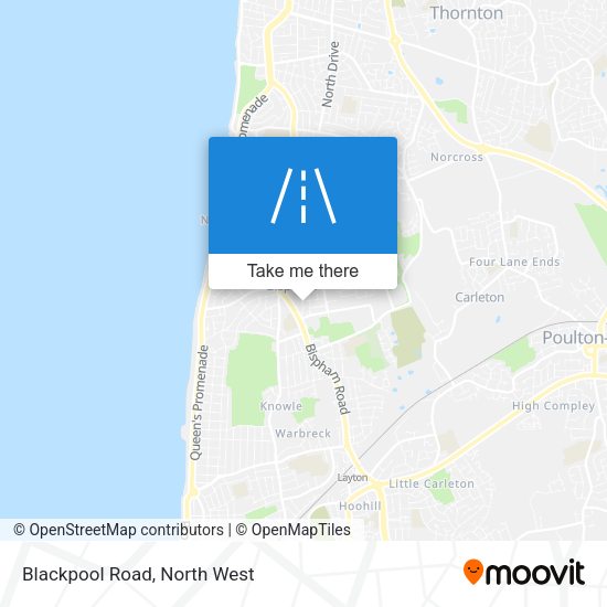 Blackpool Road map