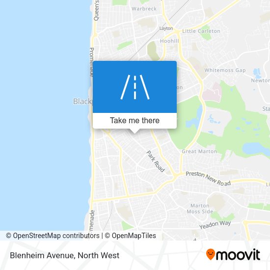 Blenheim Avenue map