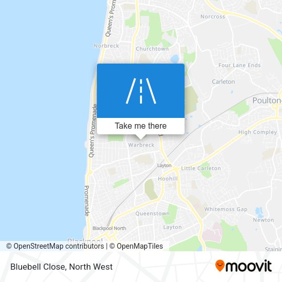 Bluebell Close map