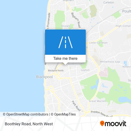 Boothley Road map