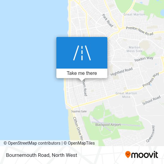 Bournemouth Road map