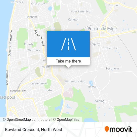 Bowland Crescent map