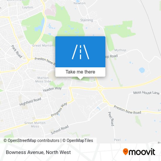 Bowness Avenue map