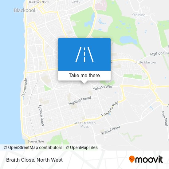 Braith Close map