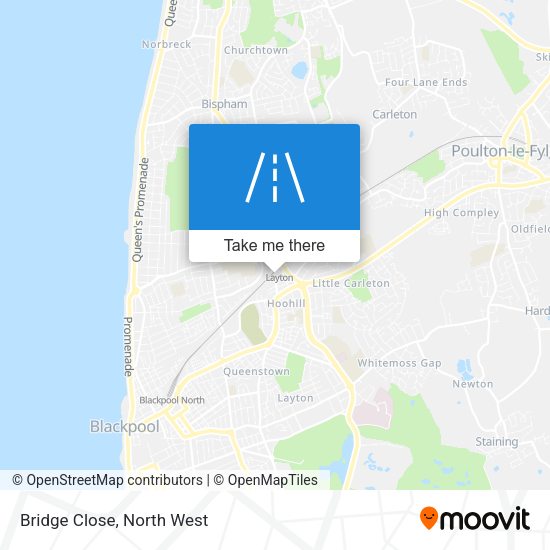 Bridge Close map