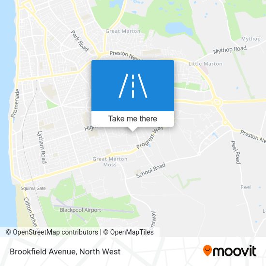 Brookfield Avenue map