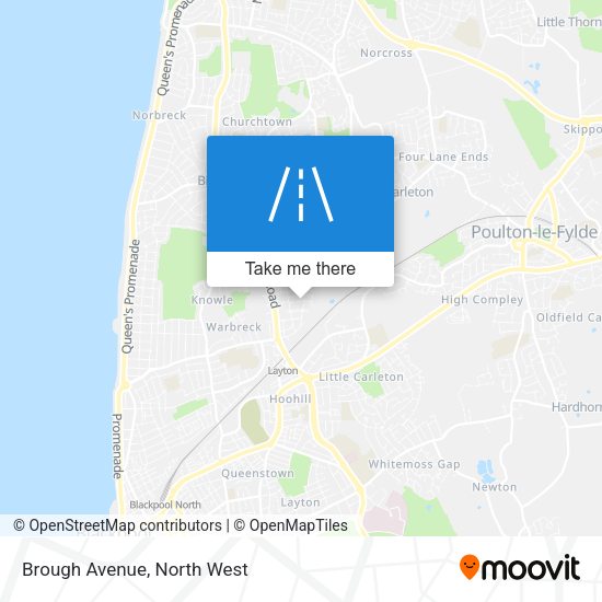 Brough Avenue map