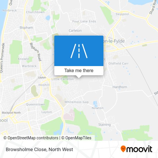 Browsholme Close map