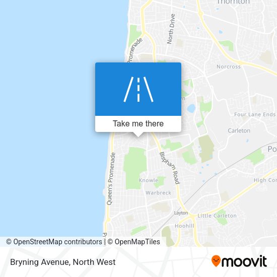 Bryning Avenue map
