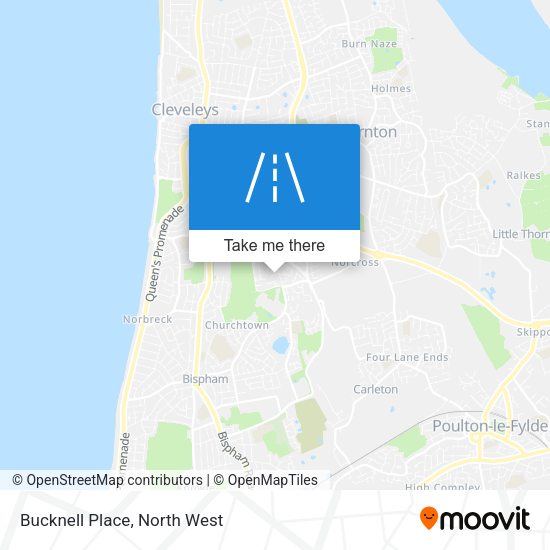 Bucknell Place map