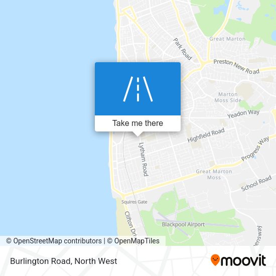 Burlington Road map