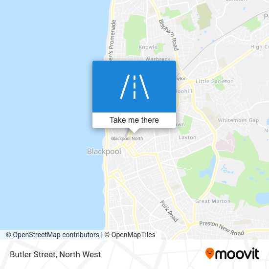 Butler Street map