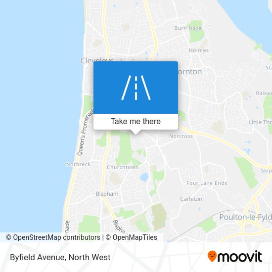 Byfield Avenue map