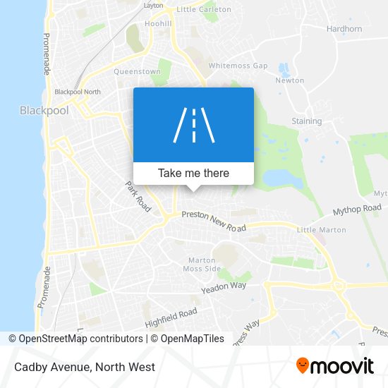 Cadby Avenue map