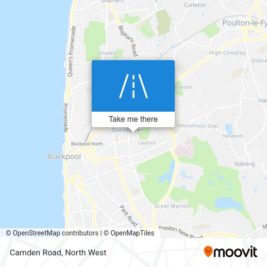 Camden Road map