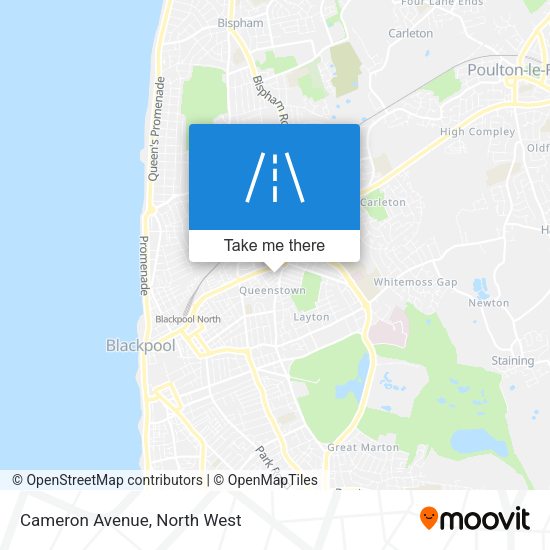 Cameron Avenue map