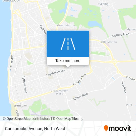 Carisbrooke Avenue map