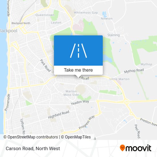 Carson Road map
