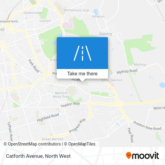 Catforth Avenue map