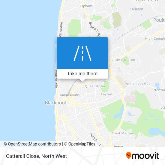 Catterall Close map