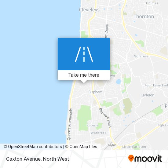 Caxton Avenue map